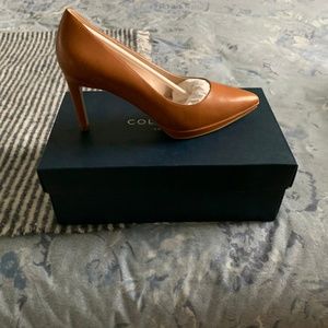 Cole Haan Womens Idala Pump 85mm 7.5 British Tan